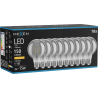Mexen Vintis 10x LED filament izzó E27, G80, 2W, Meleg - 2200K, 150 lm, füstös - L155-E27-0222-70x10
