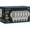 Mexen Vintis 6x LED filament izzó E27, G80, 4W, Meleg - 2200K, 280 lm, füst - L155-E27-0422-70x06