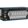 Mexen Vintis 10x LED filament izzó E27, G80, 6W, Meleg - 2700K, 510 lm, füstszínű - L155-E27-0627-70x10