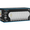 Mexen Vintis 10x LED filament izzó E27, G80, 6W, Semleges - 4000K, 720 lm, átlátszó - L155-E27-0640-00x10