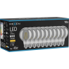 Mexen Vintis 10x LED filament izzó E27, G80, 8W, Meleg - 2700K, 680 lm, füst - L155-E27-0827-70x10