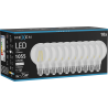 Mexen Vintis 10x bec LED filament E27, G80, 8W, Neutru - 4000K, 1055 lm, transparent - L155-E27-0840-00x10