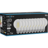 Mexen Vintis 10x Bec filament LED E27, G80, 10W, Neutru - 4000K, 1320 lm, transparent - L155-E27-1040-00x10