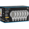 Mexen Vintis 6x LED filament izzólámpa, E27, G80, 6W, Meleg - 2200K, 350 lm, füstös - L165-E27-0622-70x06