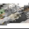 Mexen Enzo chiuvetă de granit cu un compartiment, cu picurător și baterie de bucătărie Rita, Bej - 6506-69-670300-70