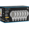 Mexen Vintis 6x LED filament spirál izzó E27, G80, 8W, Meleg - 2200K, 450 lm, smoke - L165-E27-0822-70x06