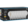 Mexen Vintis 10x Bec LED filament spirală E27, G80, 8W, Cald - 2700K, 750 lm, clar - L165-E27-0827-00x10