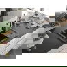 Mexen Enzo chiuvetă de granit cu 1 cuvă cu scurgător și baterie de bucătărie Rita, negru/or metalic - 6506-75-670300-70-B