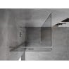 Mexen Mist-F összecsukható zuhanykabin bal 90 x 90 cm, átlátszó, krómos - 8A6T-090-090-01-00-L