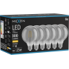 Mexen Vintis 6x LED E27 filament izzó, G95, 4W, Meleg - 2700K, 300 lm, füst - L157-E27-0427-70x06