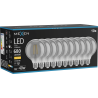Mexen Vintis 10x Bec LED filament E27, G95, 8W, Caldă - 2700K, 680 lm, fumuriu - L157-E27-0827-70x10