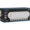 Mexen Vintis 10x LED filament izzó E27, G95, 8W, Semleges - 4000K, 1055 lm, átlátszó - L157-E27-0840-00x10
