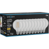 Mexen Vintis 10x LED filament izzó E27, G95, 10W, Meleg - 2700K, 1320 lm, átlátszó - L157-E27-1027-00x10