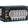 Mexen Vintis 6x Bec spiralat filament LED E27, G95, 4W, Cald - 2200K, 220 lm, fumuriu - L167-E27-0422-70x06