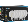 Mexen Vintis 6x LED filament spirál izzó E27, G95, 6W, Meleg - 2700K, 630 lm, tiszta - L167-E27-0627-00x06