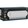 Mexen Vintis 10x LED filament spirál izzó E27, G95, 6W, Meleg - 2700K, 630 lm, tiszta - L167-E27-0627-00x10