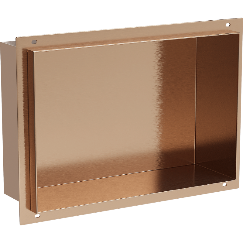 Mexen X-Wall-NR raft încastrat fără flanșă 30 x 20 cm, cupru periat - 19C1302010