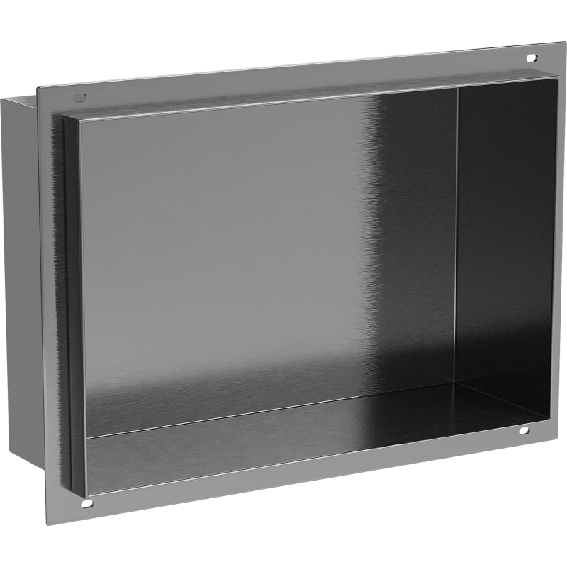 Mexen X-Wall-NR raft încastrat fără flanșă 30 x 20 cm, gri pistol periat - 19E1302010
