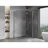 Mexen Mist-F összecsukható zuhanykabin jobb 115 x 95 cm, áttetsző, króm - 8A6T-115-095-01-00-P