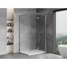 Mexen Mist-F összecsukható zuhanykabin jobb 115 x 95 cm, áttetsző, króm - 8A6T-115-095-01-00-P