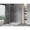 Mexen Mist-F Cabină de duș Duo pliată pe stânga 115 x 70 cm, transparentă, crom - 8A6-115L-070P-01-00
