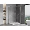 Mexen Mist-F Duo cabină de duș pliabilă dreapta 70 x 120 cm, transparent, crom - 8A6-070L-120P-01-00