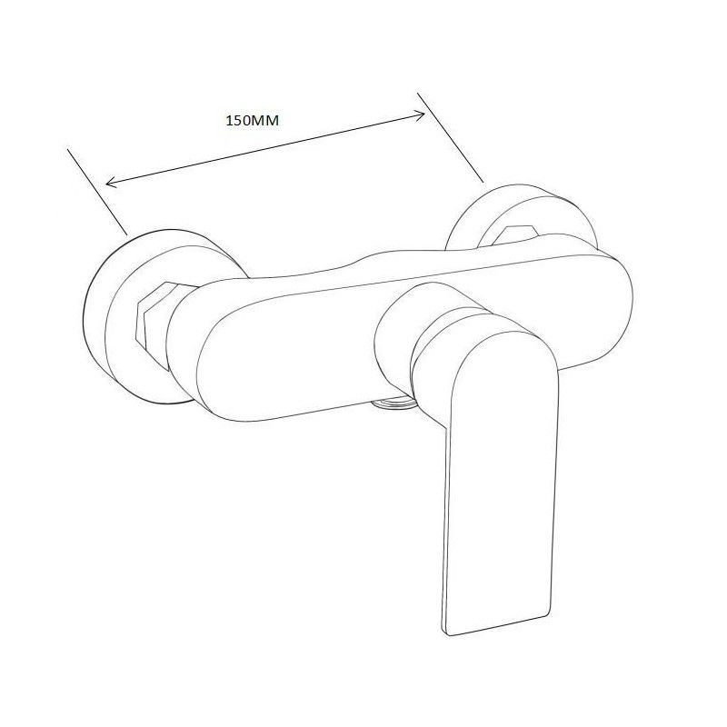 Mexen Royo DF40 zuhanykészlet, fekete - 72204DF40-70