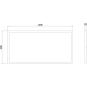 Mexen Brill-S felületre szerelhető LED mennyezeti panel 120 x 60 cm, 60W, Semleges - 4000K, 6600 lm, fekete