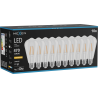 Mexen Vintis 10x LED filament izzó E27, ST64, 4W, Meleg - 2200K, 470 lm, tiszta - L152-E27-0422-00x10