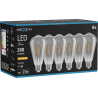 Mexen Vintis 6x LED filament izzó E27, ST64, 4W, Meleg - 2200K, 300 lm, füst - L152-E27-0422-70x06