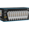Mexen Vintis 10x LED filament izzó E27, ST64, 4W, Meleg - 2200K, 300 lm, füstös - L152-E27-0422-70x10