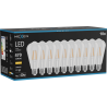 Mexen Vintis 10x Becură filament LED E27, ST64, 4W, Cald - 2700K, 470 lm, clar - L152-E27-0427-00x10