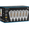 Mexen Vintis 6x Bec LED tip filament E27, ST64, 4W, Cald - 2700K, 300 lm, fumuriu - L152-E27-0427-70x06