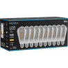 Mexen Vintis 10x LED filament izzó E27, ST64, 4W, Meleg - 2700K, 300 lm, füstös - L152-E27-0427-70x10
