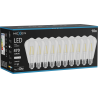 Mexen Vintis 10x LED filament izzó E27, ST64, 4W, Semleges - 4000K, 470 lm, átlátszó - L152-E27-0440-00x10