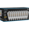 Mexen Vintis 10x LED filament izzó E27, ST64, 6W, Meleg - 2200K, 450 lm, füst - L152-E27-0622-70x10
