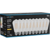 Mexen Vintis 10x LED filament izzó E27, ST64, 8W, Meleg - 2200K, 1055 lm, átlátszó - L152-E27-0822-00x10