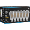 Mexen Vintis 6x LED filament izzó E27, ST64, 8W, Meleg - 2200K, 600 lm, füstös - L152-E27-0822-70x06