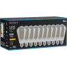 Mexen Vintis 10x LED filament izzó E27, ST64, 8W, Meleg - 2200K, 600 lm, füstszínű - L152-E27-0822-70x10
