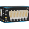 Mexen Vintis 6x Bec LED E27 filament, ST64, 8W, Cald - 2700K, 750 lm, chihlimbar - L152-E27-0827-50x06