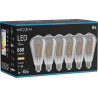 Mexen Vintis 6x LED filament izzó E27, ST64, 8W, Meleg - 2700K, 680 lm, füstszín - L152-E27-0827-70x06