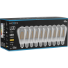 Mexen Vintis 10x LED filament izzó E27, ST64, 8W, Meleg - 2700K, 680 lm, füstös - L152-E27-0827-70x10