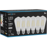 Mexen Vintis 6x Bec led cu filament E27, ST64, 8W, Neutru - 4000K, 1055 lm, transparent - L152-E27-0840-00x06