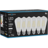 Mexen Vintis 6x LED filament izzó E27, ST64, 8W, Semleges - 4000K, 1055 lm, átlátszó - L152-E27-0840-00x06