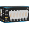 Mexen Vintis 6x Bec filament LED E27, ST64, 10W, Cald - 2200K, 1320 lm, transparent - L152-E27-1022-00x06