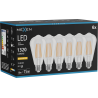 Mexen Vintis 6x LED filament izzó E27, ST64, 10W, Meleg - 2200K, 1320 lm, tiszta - L152-E27-1022-00x06