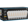 Mexen Vintis 10x Bec LED filament E27, ST64, 10W, Cald - 2200K, 1320 lm, transparent - L152-E27-1022-00x10
