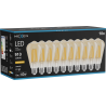 Mexen Vintis 10x LED filament izzó E27, ST64, 10W, Meleg - 2200K, 910 lm, borostyán - L152-E27-1022-50x10