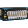 Mexen Vintis 10x Bec filament LED E27, ST64, 10W, Cald - 2200K, 780 lm, fumuriu - L152-E27-1022-70x10