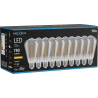 Mexen Vintis 10x LED filament izzó E27, ST64, 10W, Meleg - 2200K, 780 lm, füstszínű - L152-E27-1022-70x10